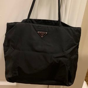 Prada Black Nylon Tote Authentic
